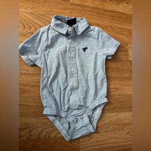 Like New: 3-6M Wrangler Button Down Onesie